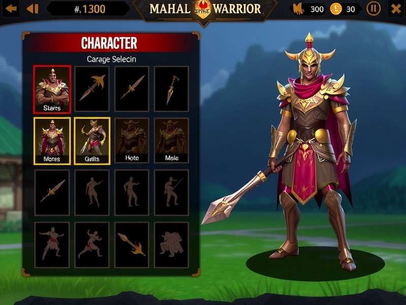 Mahal Spike Warrior Character Selection